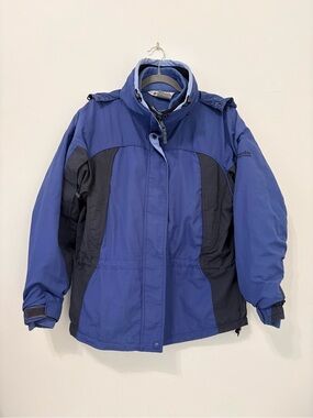 Columbia Interchange 3-in-1 Ski Jacket L Blue Grey EUC